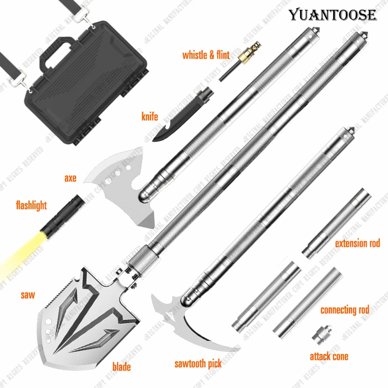 

Original Manufacturer Multi-function Folding Multi Tool Survival Shovel Axe Set
