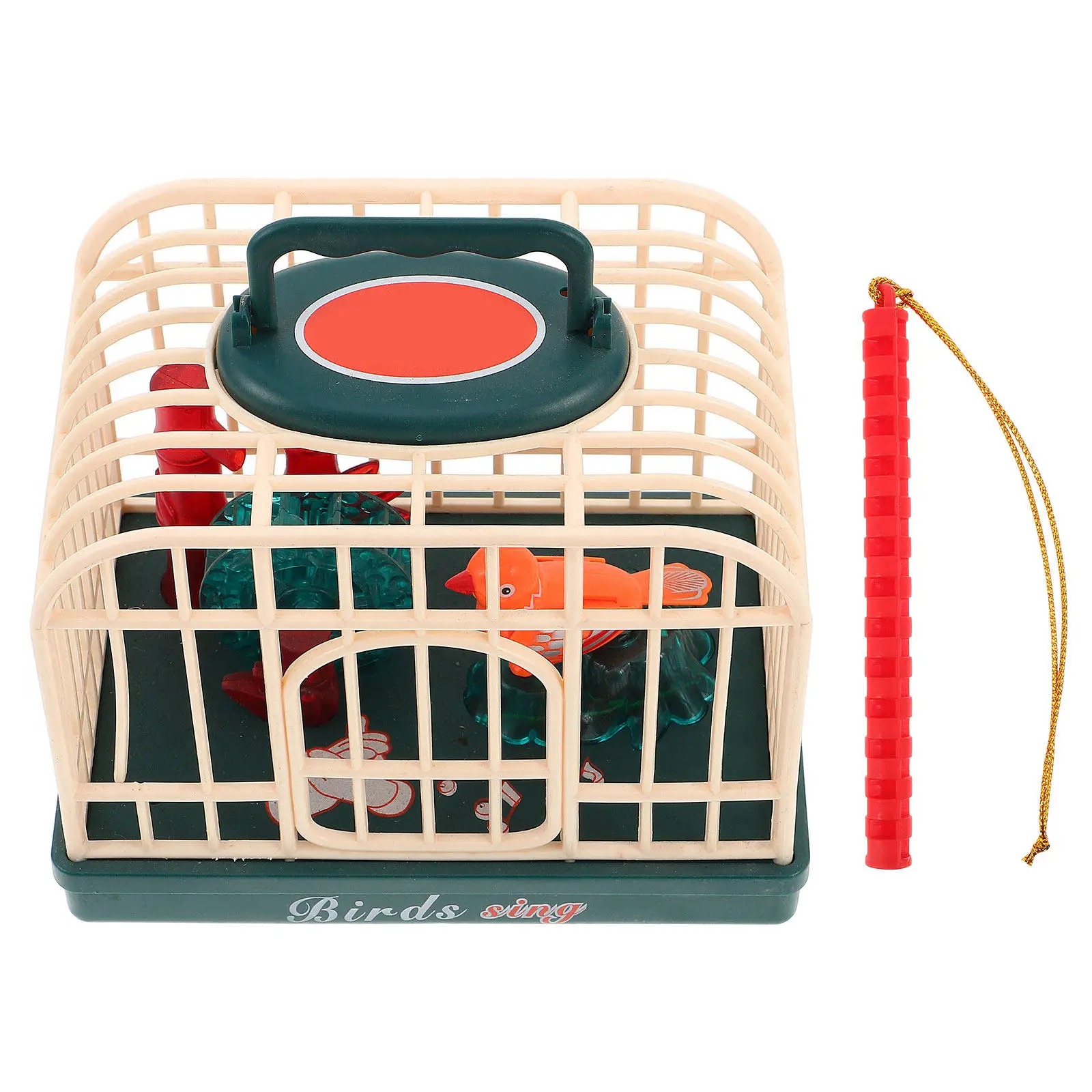 

Электрическая интерактивная клетка для птиц с реалистичным звуком, световыми эффектами и функцией поения для игр на улице для детей