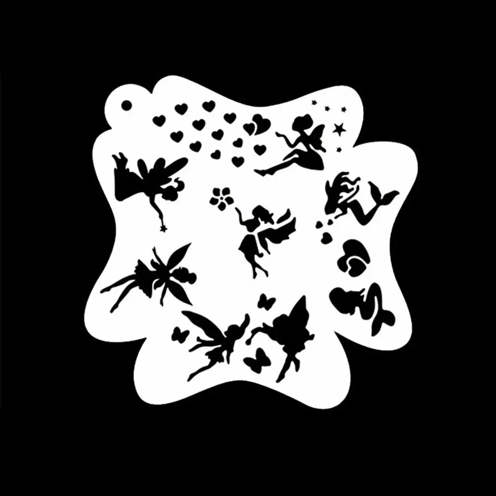 Face Paint Stencils Professional Body Art Paint Stencils Reusable for Adults Kids Easily Use Templates for Parties Makeup Tools