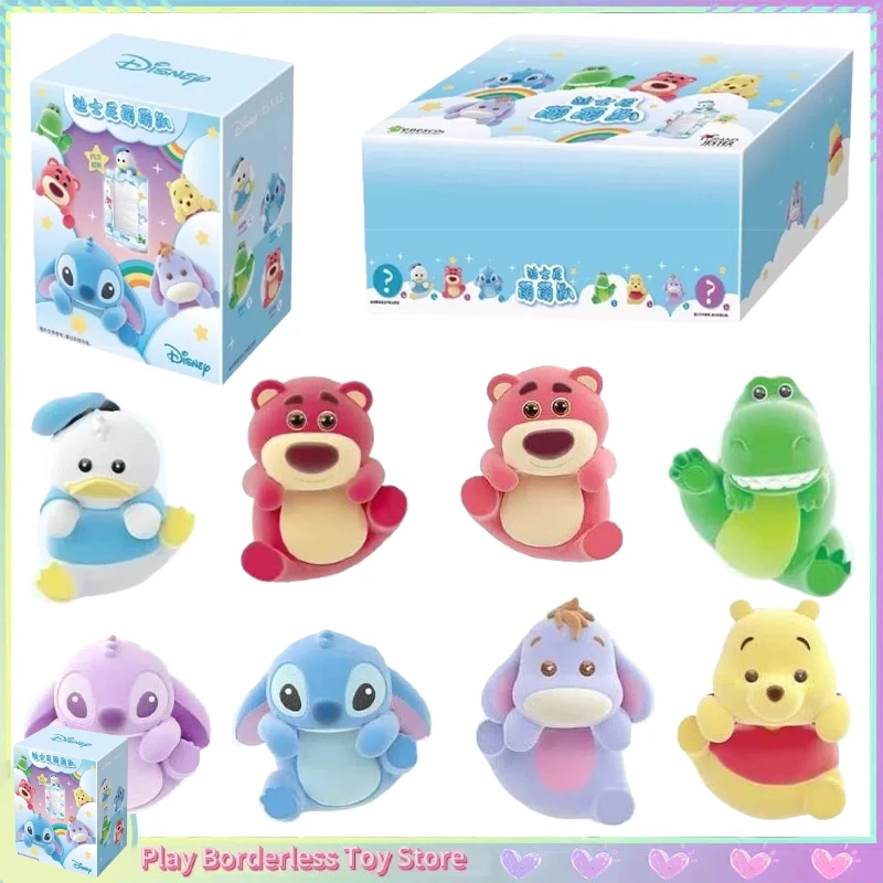 

Подлинная серия Disney Cute Party слепая коробка Lotso Stitch Дональд Дак Винни милый кавайный модный орнамент праздничные подарки для девочек