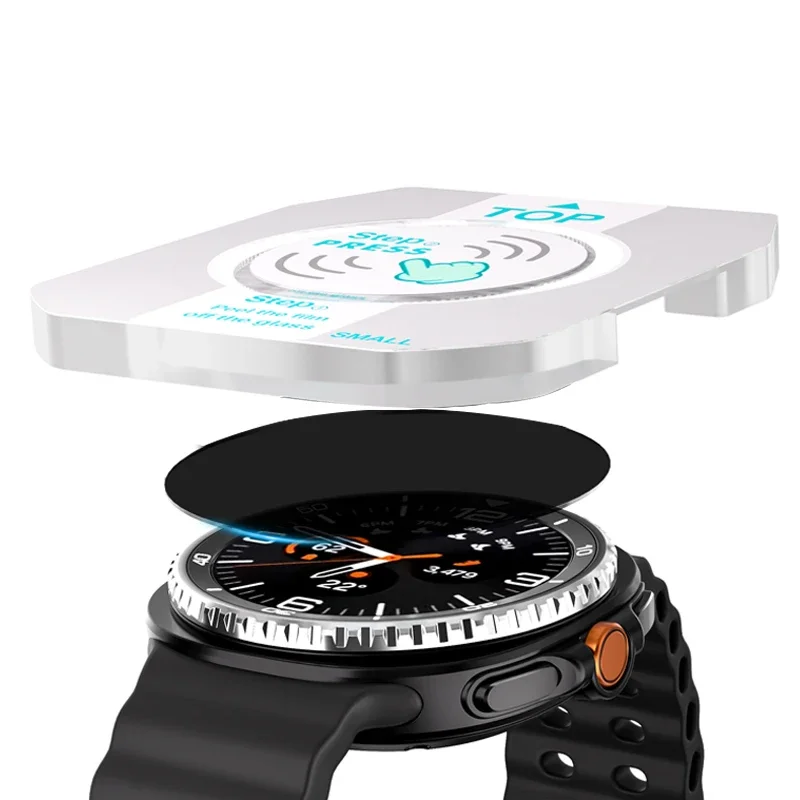 الخصوصية الزجاج المقسى لساعة سامسونج جالاكسي 8 40 مللي متر 44 مللي متر 8 غطاء كلاسيكي المضادة للخدش واقي الشاشة أداة سهلة التركيب عدة