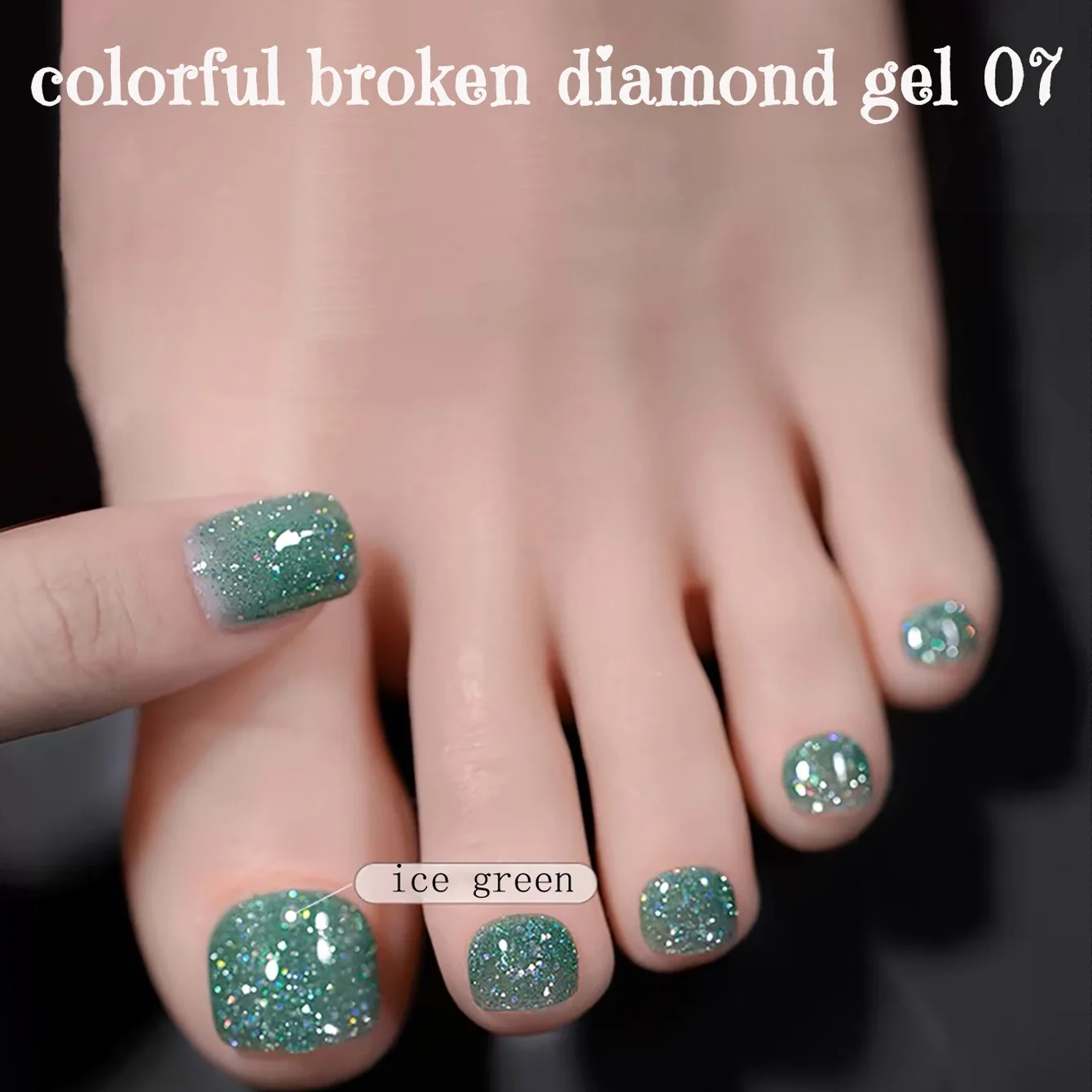 1-8 Stück PSK Glänzender Bunter Gebrochener Diamant Gel-Nagellack 2026 Neu Aufhellender Glitzer Rosa Blau Rot Gel-Nagelkunst Nagelzubehör – Detail 9