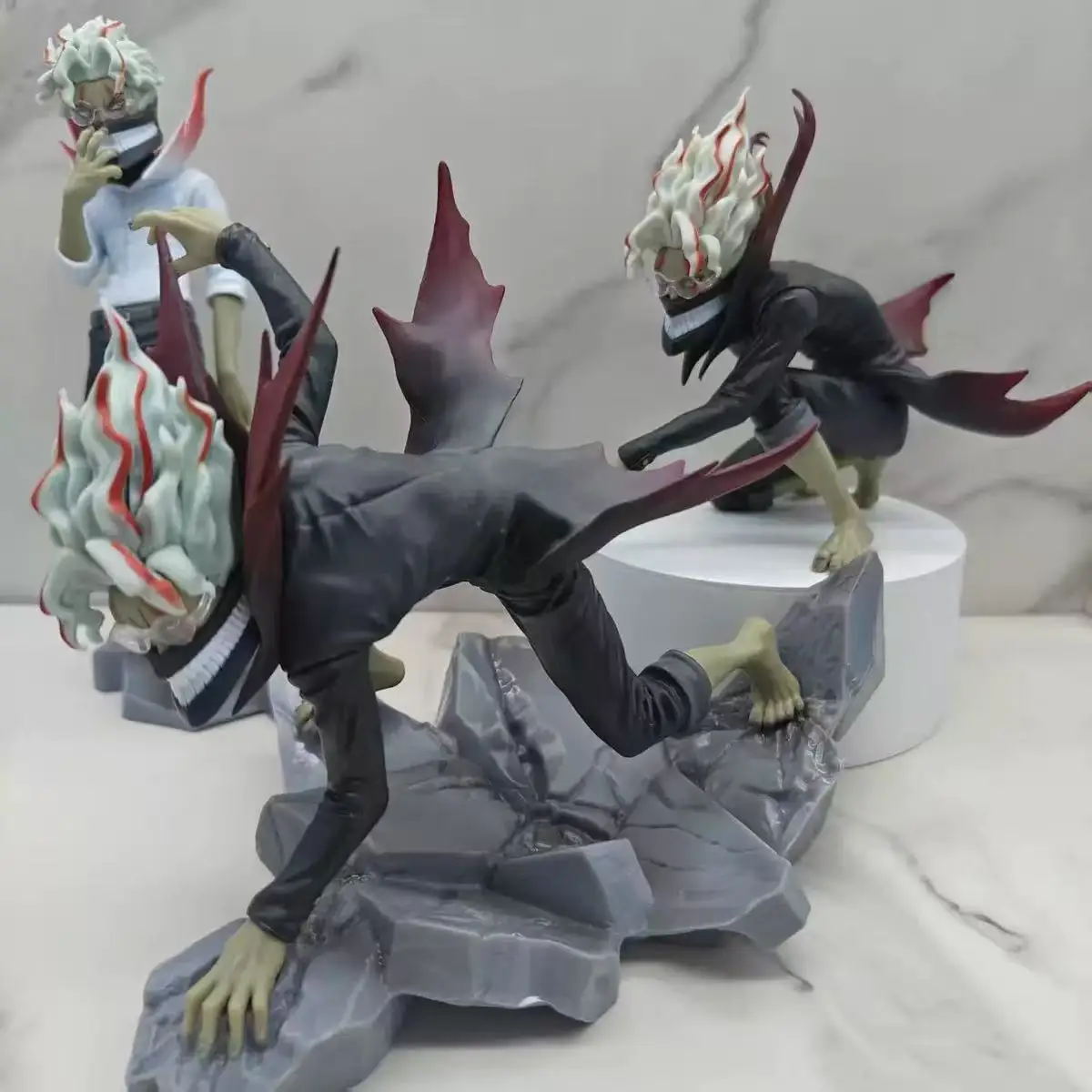 Modelo de prensa de fideos instantáneo Transformable, Diorama coleccionable con figura de Anime, decoración de escritorio única hecha a mano para fanáticos