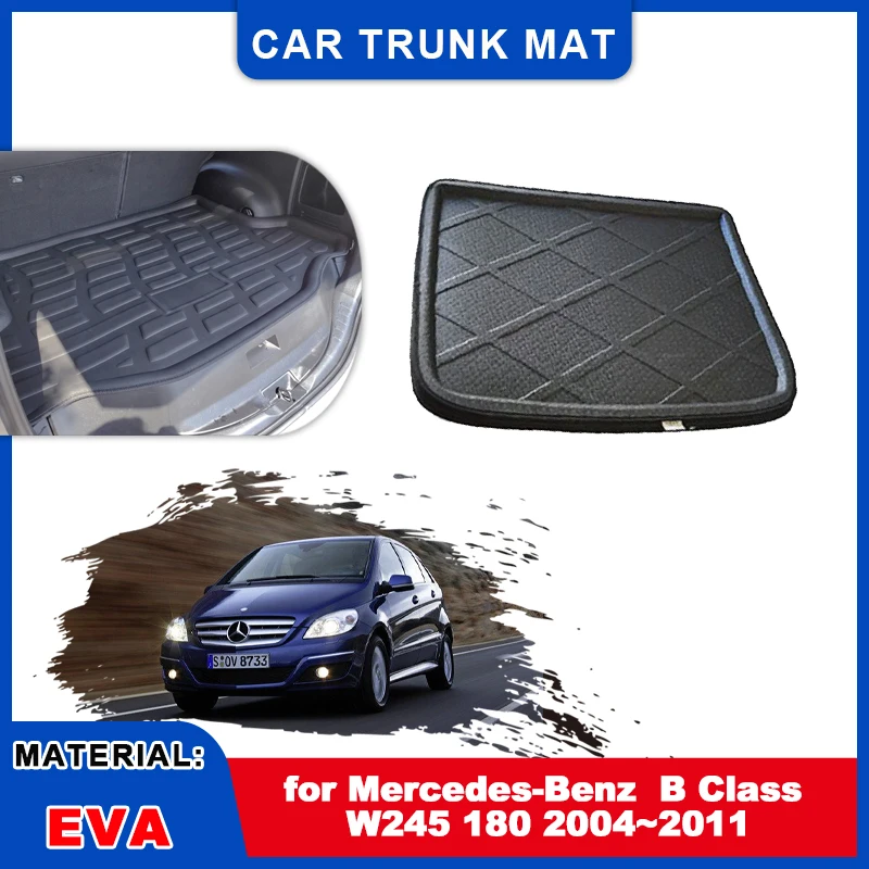 Image of Kofferraum Liner für Mercedes-Benz B Klasse W245 180 2004 ~ 2011 Cargo Matte Wasserdichte Gepäck Abdeckung Teppich Lagerung pad Zubehör