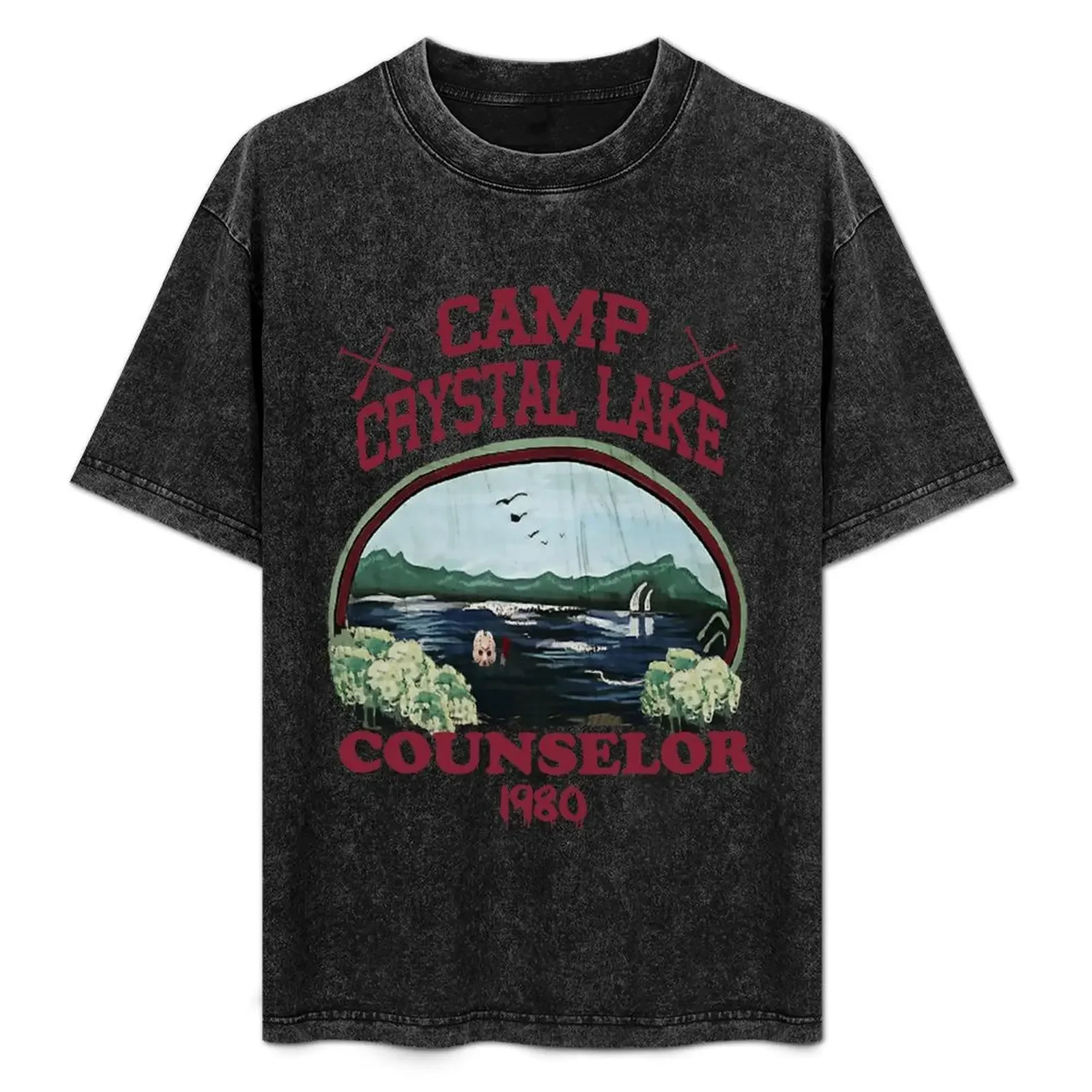 

Camp Crystal Lake Counselor T-Shirt new edition summer top anime figures blue archive Men's cotton t-shirt