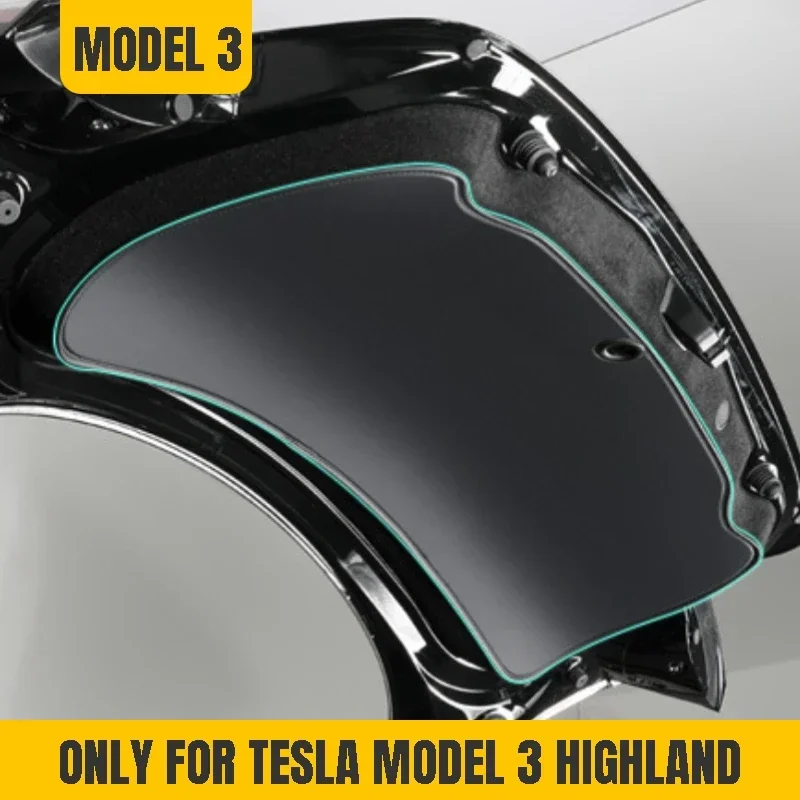 Car traseira traseira traseira Anti-kick Pad para Tesla, Model 3, Highland, 2024, Model Y Protective Pad, acessórios para interiores automotivos