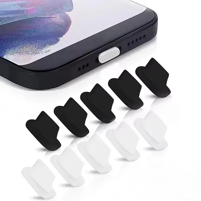 1-20PCS Silicone Charging Port Dustplugs for Apple Iphone 14 13 12 11 Pro Max Plus Airpods Charger Port Dustproof Plugs Stopper