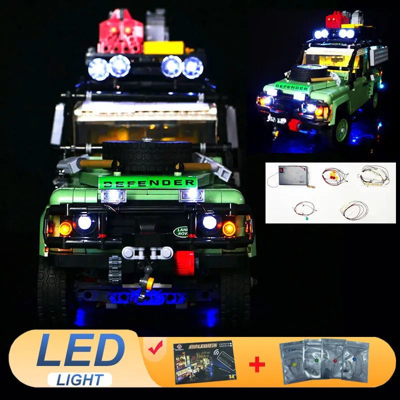 

Комплект светодиодных фонарей для LEGO 10317, Landed Rover Defendered Racing SUV, подарок «сделай сам» (не включает строительные блоки, наборы кирпичей, наборы моделей)