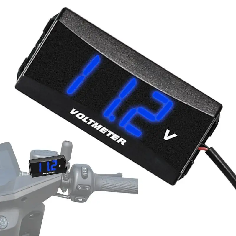 Digital Voltage Meter Multipurpose 12V Battery Meter Car Battery Tester Practical Voltage Gauge Meter Digital Voltmeter Gauge