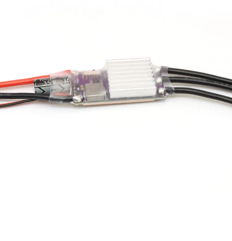 2-6S 75A AM32/ESCape32 ESC Brushless Motor Speed Regulator with Welded 14AWG Wire Support Proportional Brake 5V/6V/7.4V BEC