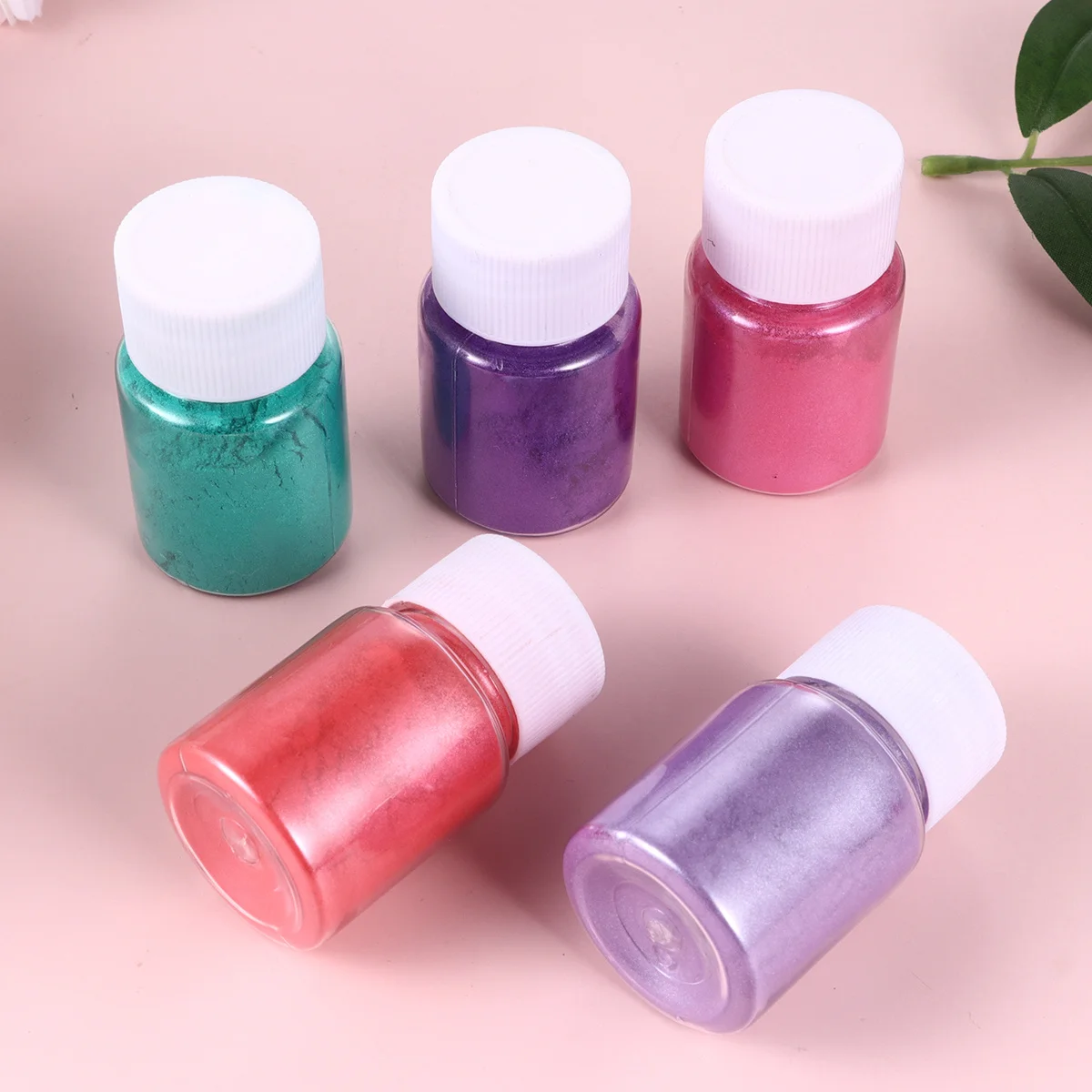10 個マイカパウダー顔料セット 8 アソートカラー DIY 石鹸バス粘土アートクラフト手作り材料アクリル用