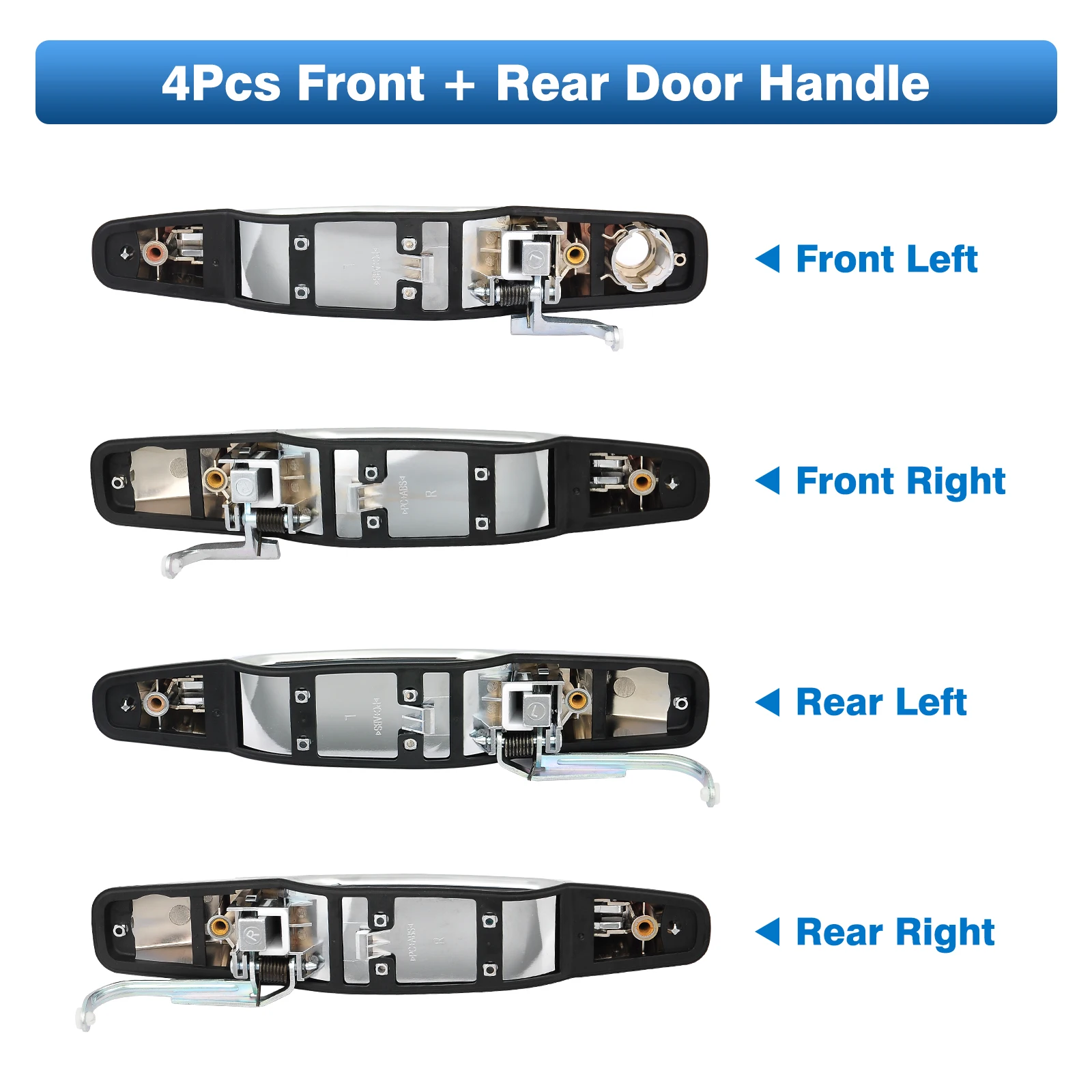 4PCS Car Exterior Door Handle For Chevrolet Silverado Suburban Avalanche Tahoe, GMC Sierra Yukon, Cadillac Escalade 2007-2014 view 6