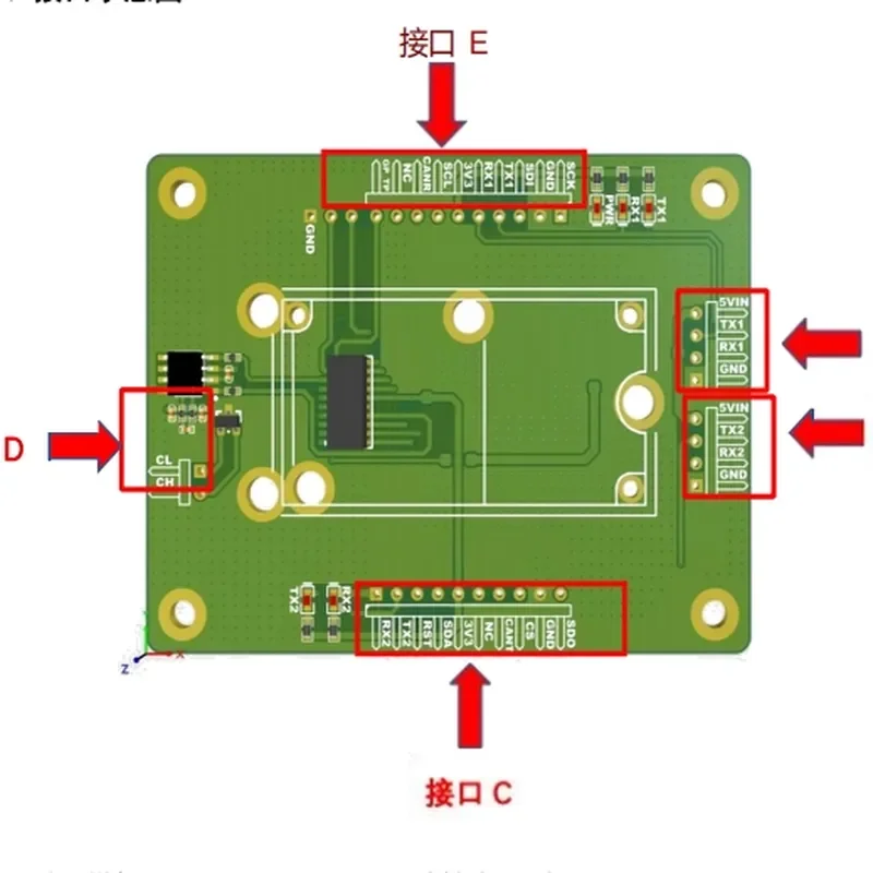 V366/V370 IMU inertial navigation module development board, test board