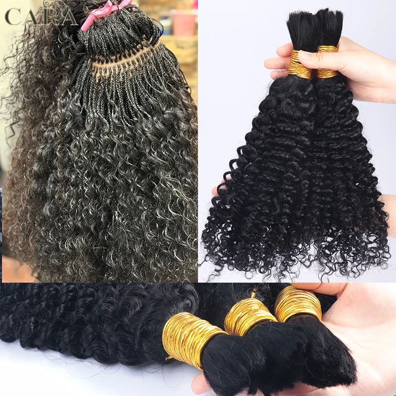 Braiding Hair Human Hair Deep Curly Bulk Human Hair For Braiding 30 Inches Knotless Braids No Weft Unprocessed Brazilian Hair