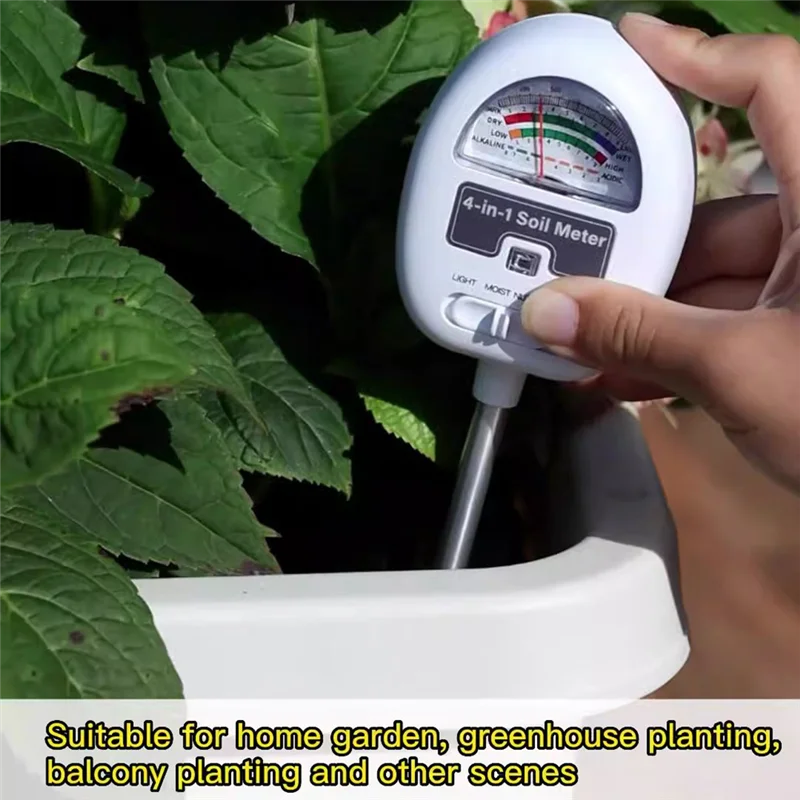 4-In-1 Soil Moisture Meter Soil PH Meter Soil Water Meter Soil Tester For Moisture For Garden/Farm/Plants
