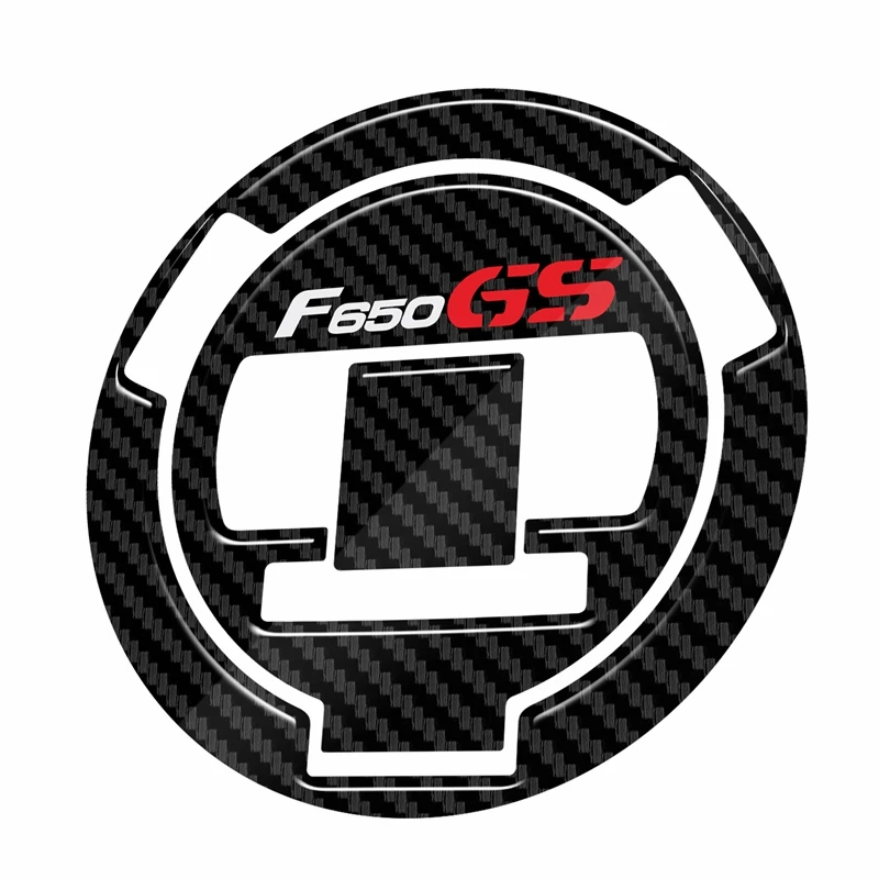 Motorcycle Accessories Carbon Fiber Fuel Tank Sticker Fuel Gas Cap Cover Decal For F650GS F650 GS 2008-2013