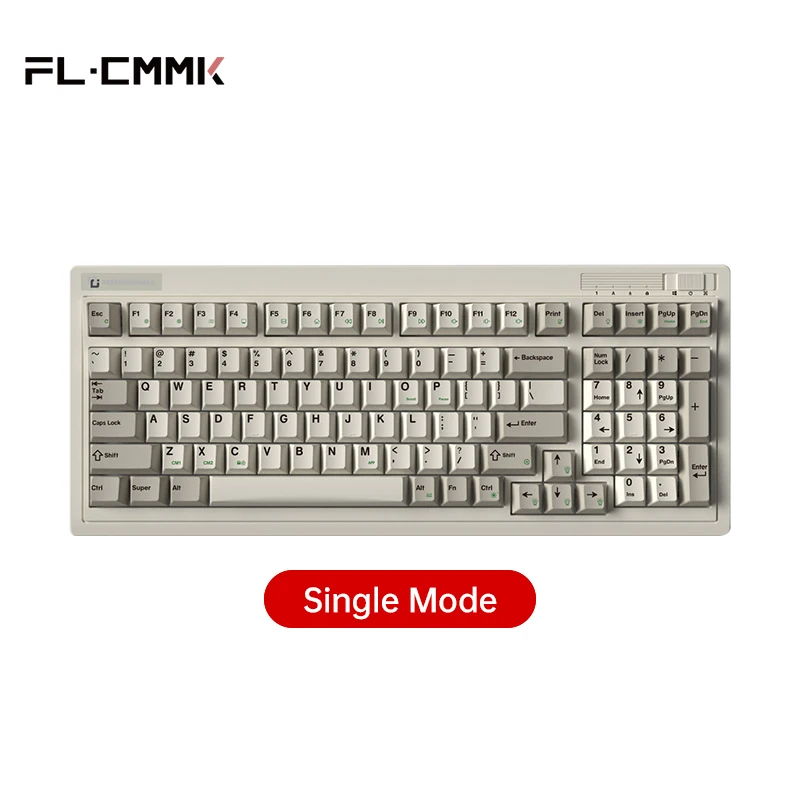 Fl・esports og98レトロキーボード、99キー、昇華型キーキャップ、rgb