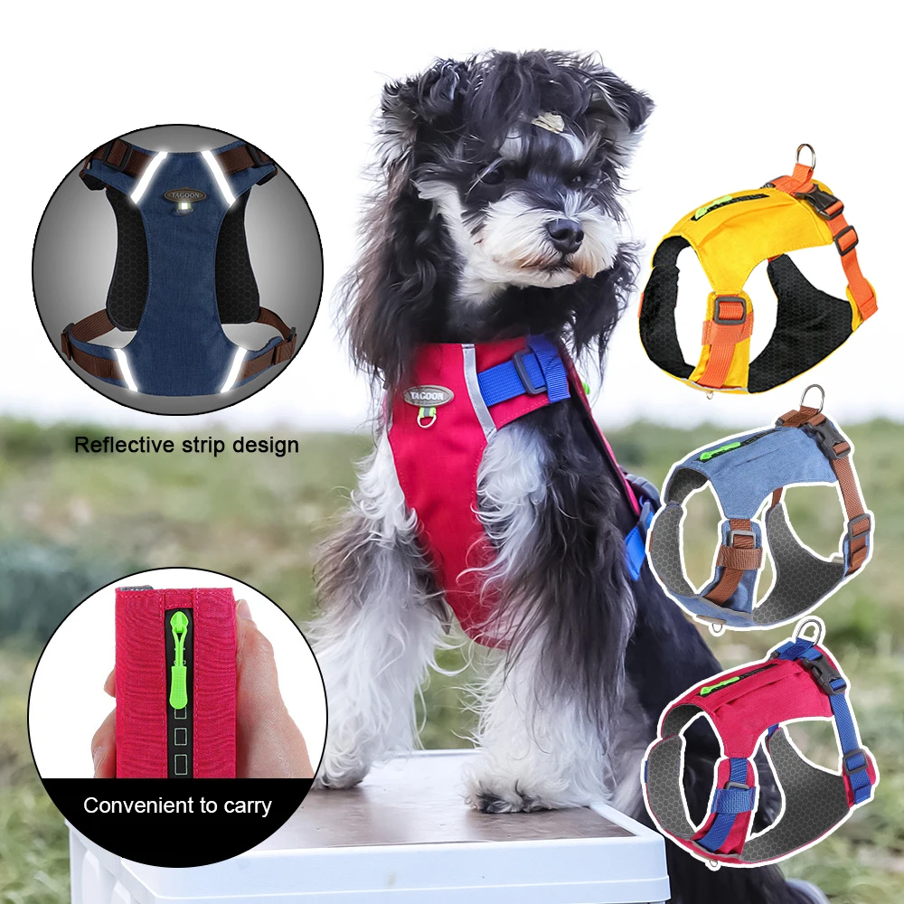 

New Lightweight Dog Harness, Easy Walk Comfort Vest for Small Medium Breed Pets Breathable Mesh Pet Outdoors.