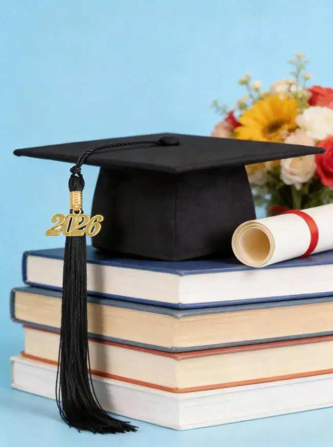 1/6pcs Graduation Tassel Graduation Cap Flow, Graduation Tassel With 2026 Graduation Cap Amulet, Graduation Ceremony With Orname image 6