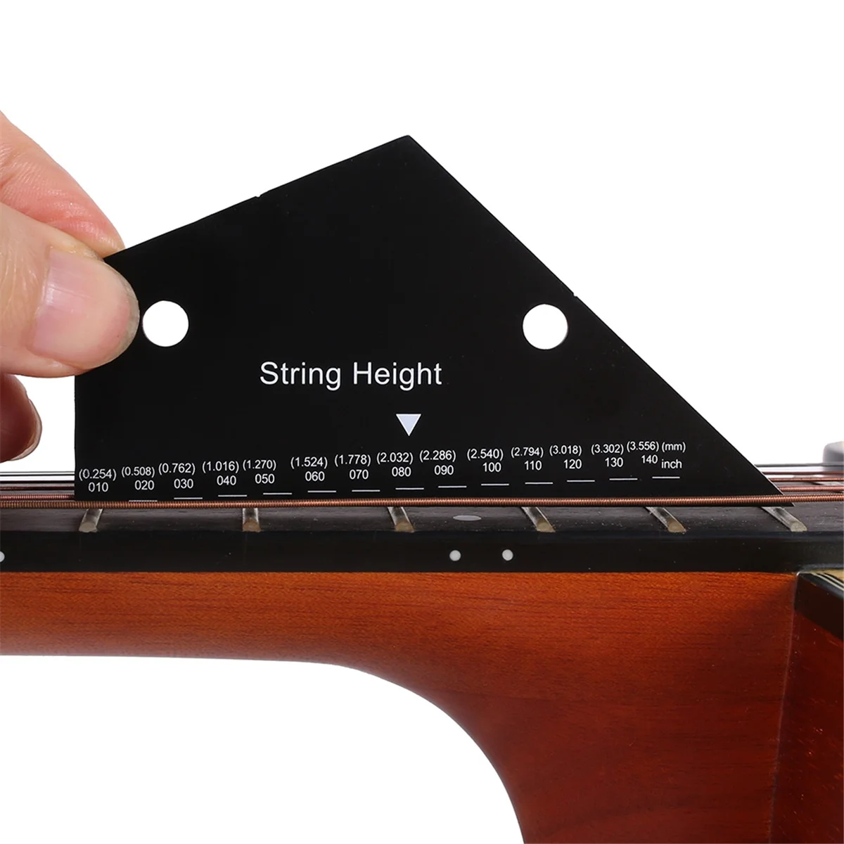ABST الغيتار الحنق التسوية حاكم الصوتية الغيتار الأصابع مستقيم Luthiers أداة سلسلة عمل حاكم مسطرة قياس
