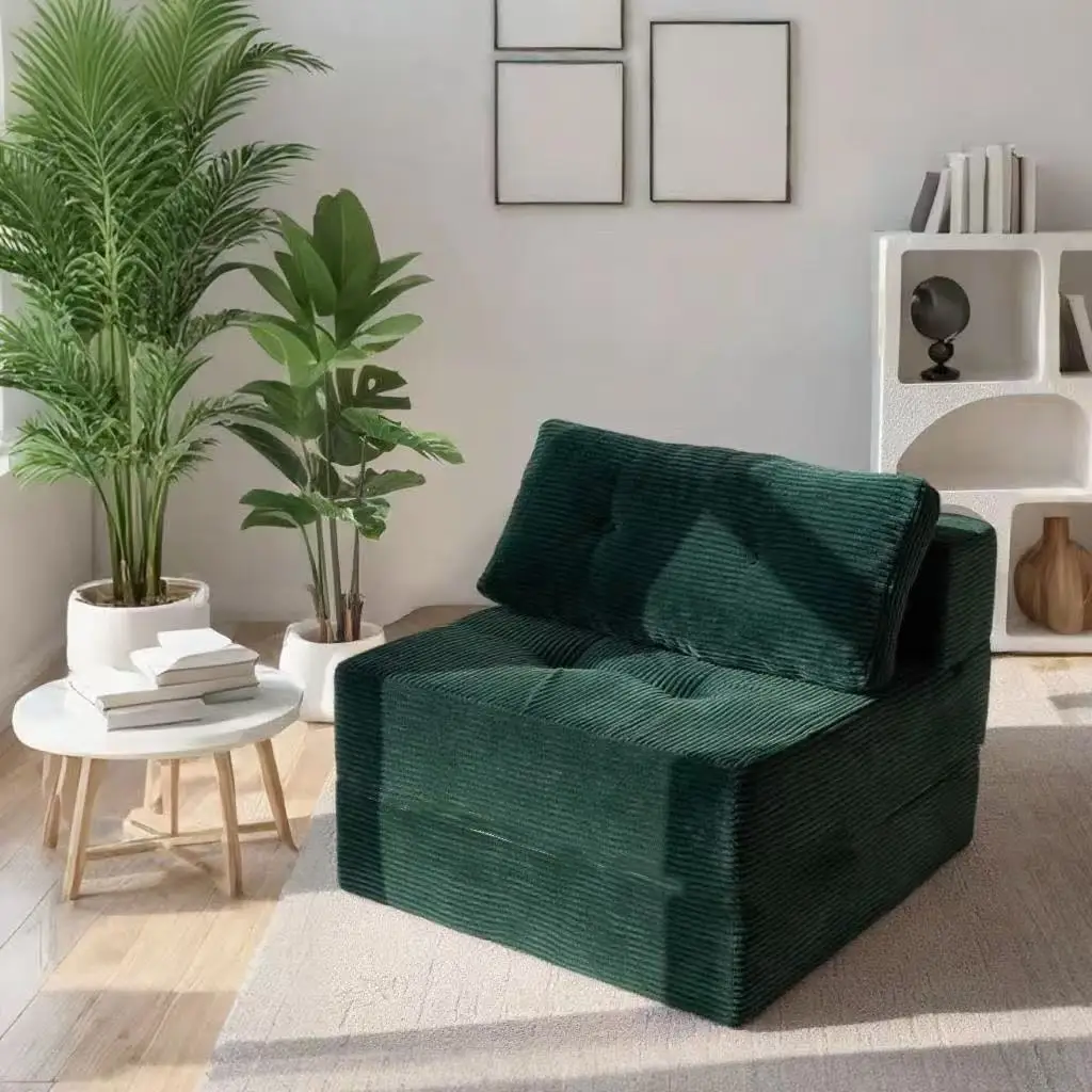 Folding Sofa Bed,Convertible Sofa Bed with High-Density Support Foam,Portable 4 in 1 Fold Out Chair to Floor Lounger Versatile