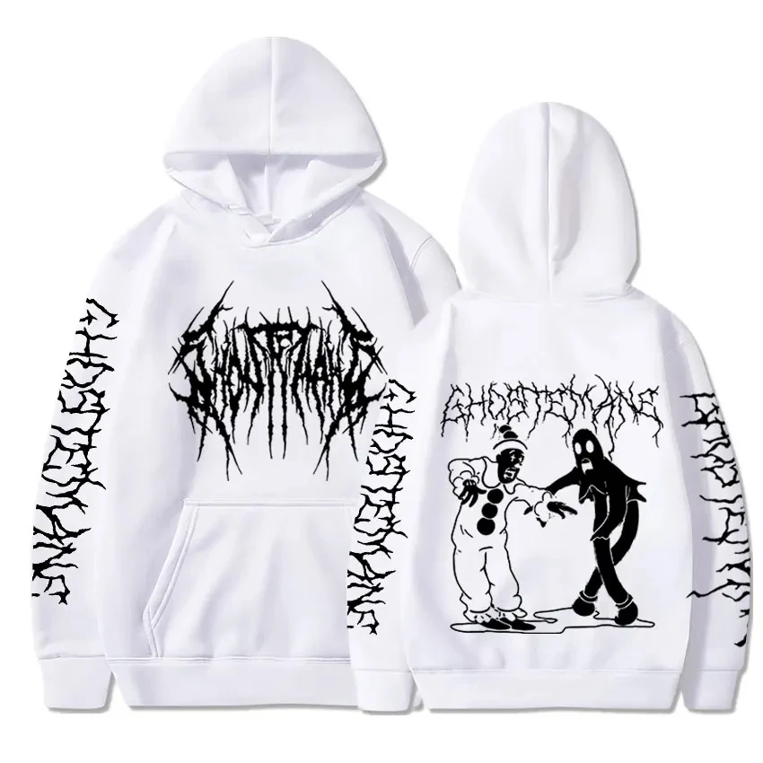 Men Women Fashion Hoodies Kids Hip Hop Hoodies Sweatshirts Men\'s Clothing Rapper Sweats Gothic Coats Boy Ghostemane Hoodies