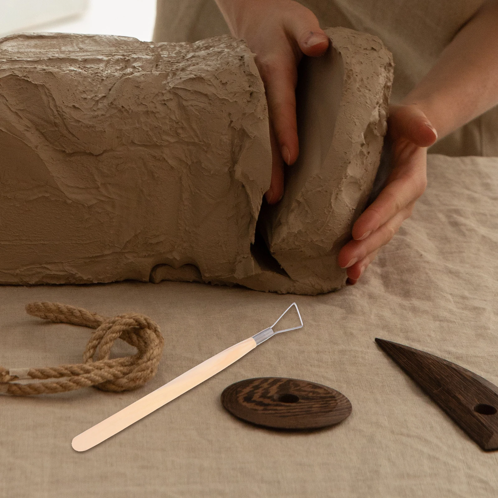 6 قطعة أدوات النحت الطين المقاوم للصدأ نحت مكشطة الطين النمذجة أداة للنحت نحت كشط المبتدئين #2