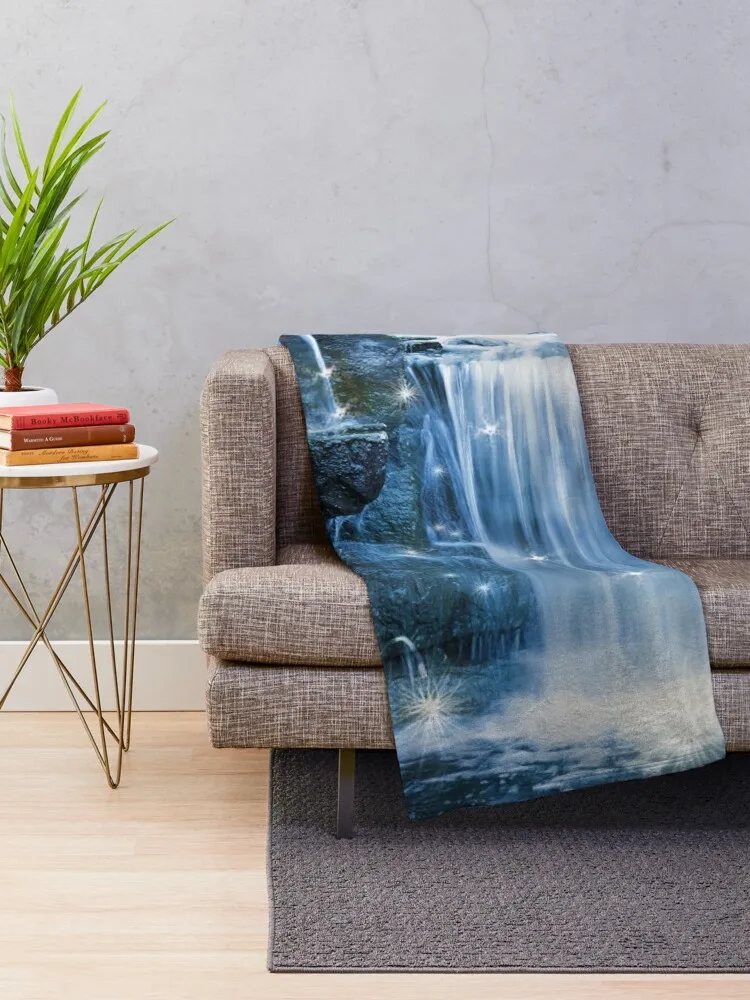 Magic Waterfall Throw Blanket Thermal Blanket Shaggy Blanket Moving Blanket