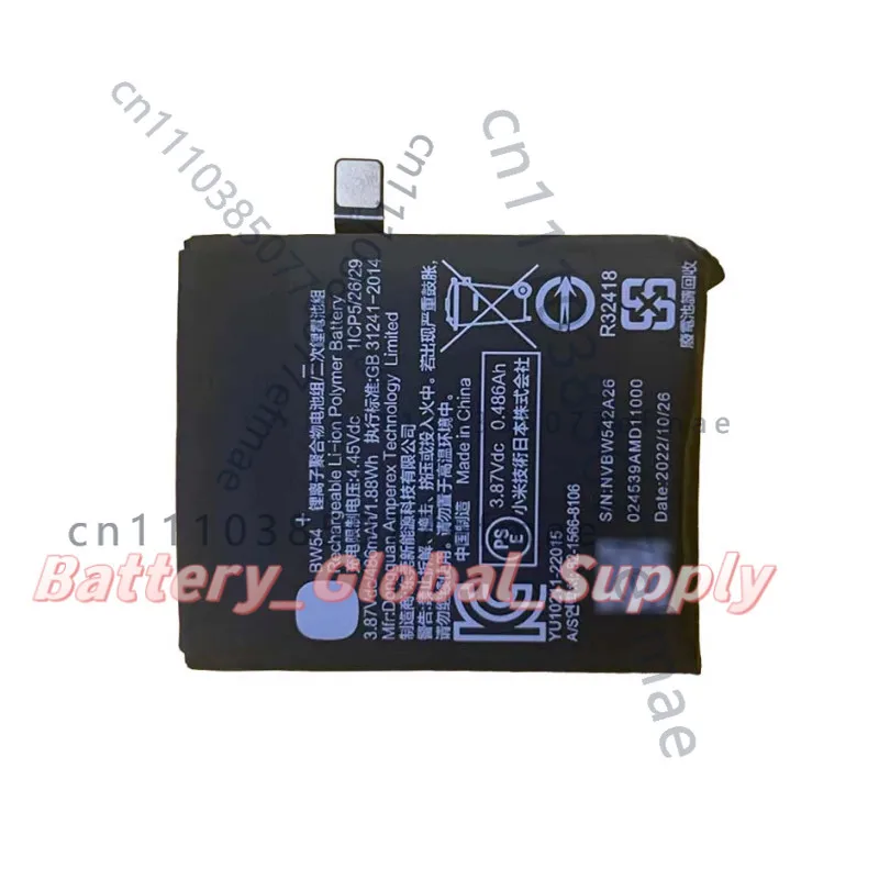 Battery for MIUI Xiaomi S2 46mm Smart Watch 3.87V 486mAh Fast Delivery New 1PC