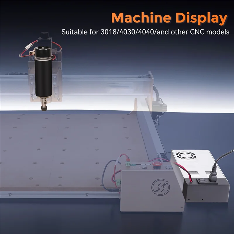 High-Speed 48V DC 500W Spindle Motor Kit 12000 RPM Power Supply CNC Engraving Machine Modification Accessories