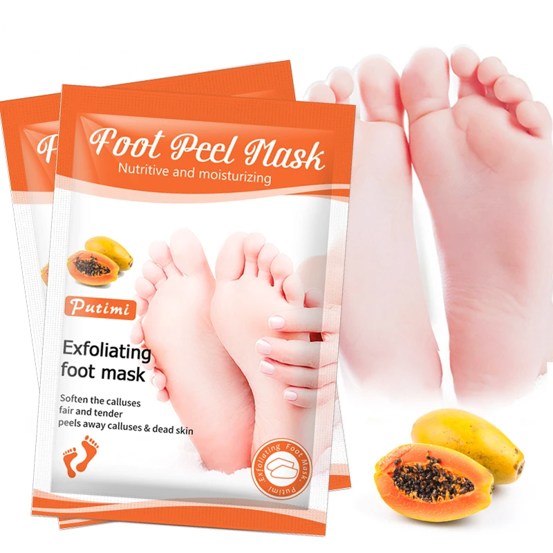 Exfoliating Foot Mask Feet Peeling Mask Spa Socks Smooth Dead Skin Remover Moisturizing Whitening Foot Mask