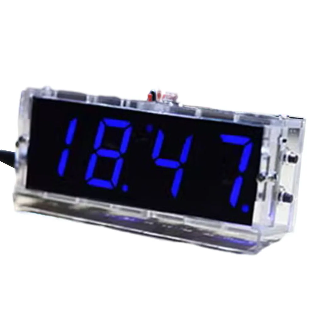 Nixie Tube Clock Kit Transparent Protective Shell Automatic Time Display Hourly Time Chime Function Compact Installation 3