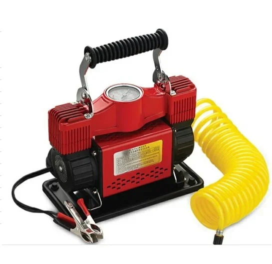 12V Heavy Duty Car Air Compressor 2 Cylinder