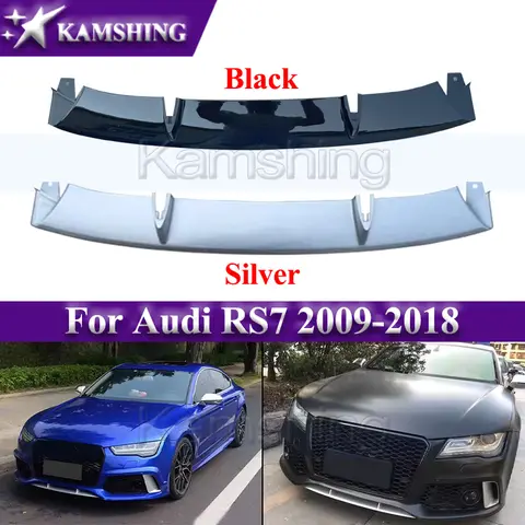 Kamshing 자동차 앞 범퍼 하부 스포일러, 하부 디퓨저 립, 아우디 RS7 2009-2018 용
