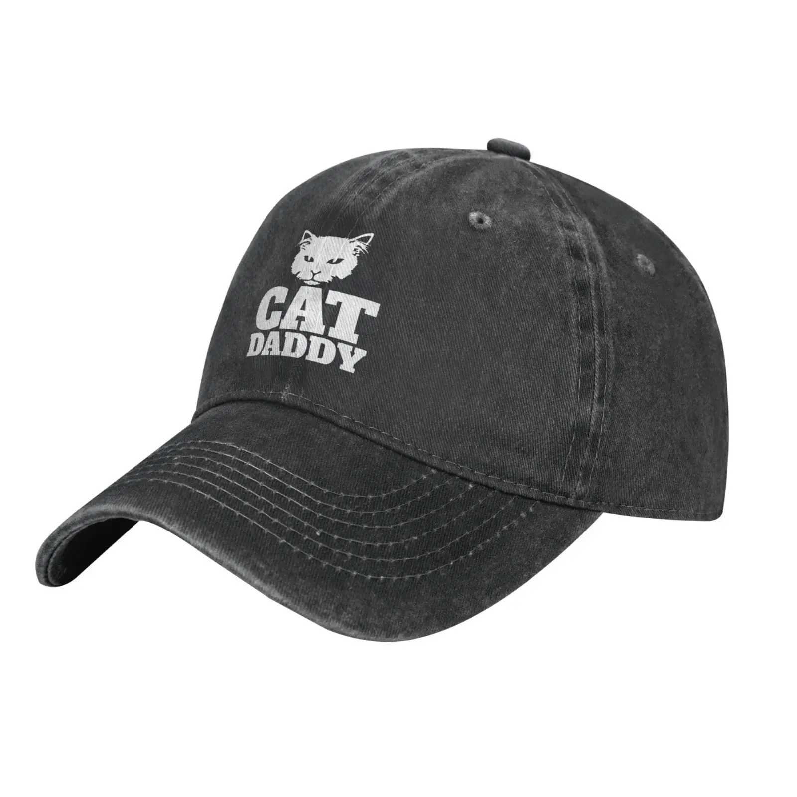 

Cat Daddy Baseball Cap Adult Vintage Trucker Dad Hat Funny Cowboy Hat Cotton Fashion Washed Daily Outdoor