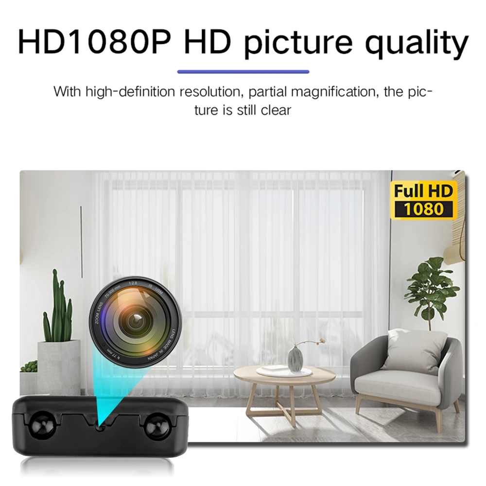 4K Mini Camera Wifi Camcorder Full HD 1080P Video Recorder IR-CUT Motion Detection Night Vision Security Smart Home IP Web Cam