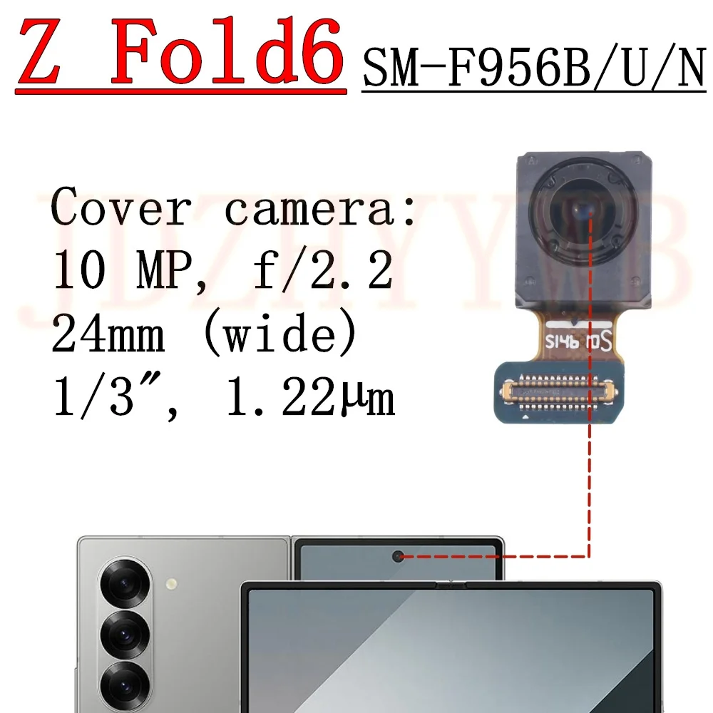 

Для Samsung Galaxy Z Fold6 F956B F956U F956N Вторичный экран для селфи, широкий передний модуль камеры, гибкий кабель