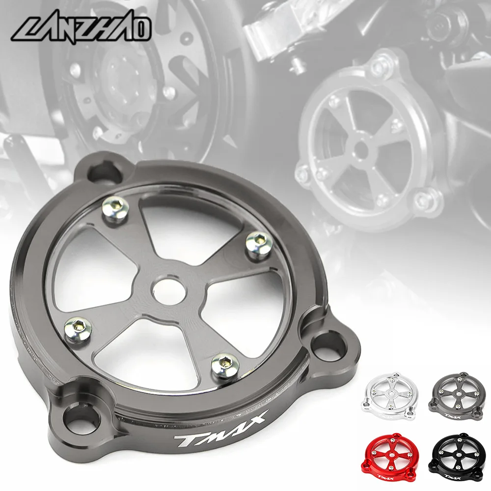 Motorrad Motor Stator Rahmen Loch Abdeckung Schutz CNC Aluminium Transparent Design für Yamaha TMAX T-MAX 530 Bronze Max 2010-2014