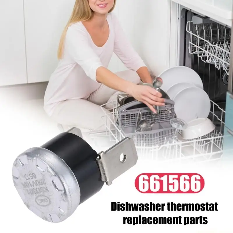 

D0AB 6Pcs 661566 Dishwasher Thermostat Dishwasher Limit Thermal for WP661566 3371618 W10339474 AP6010246 PS11743423