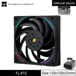 Thermalright TL-K12 ARGB Chassis Cooling Fan 12cm PWM Synchronization Quadrilateral aperture High -performance fan
