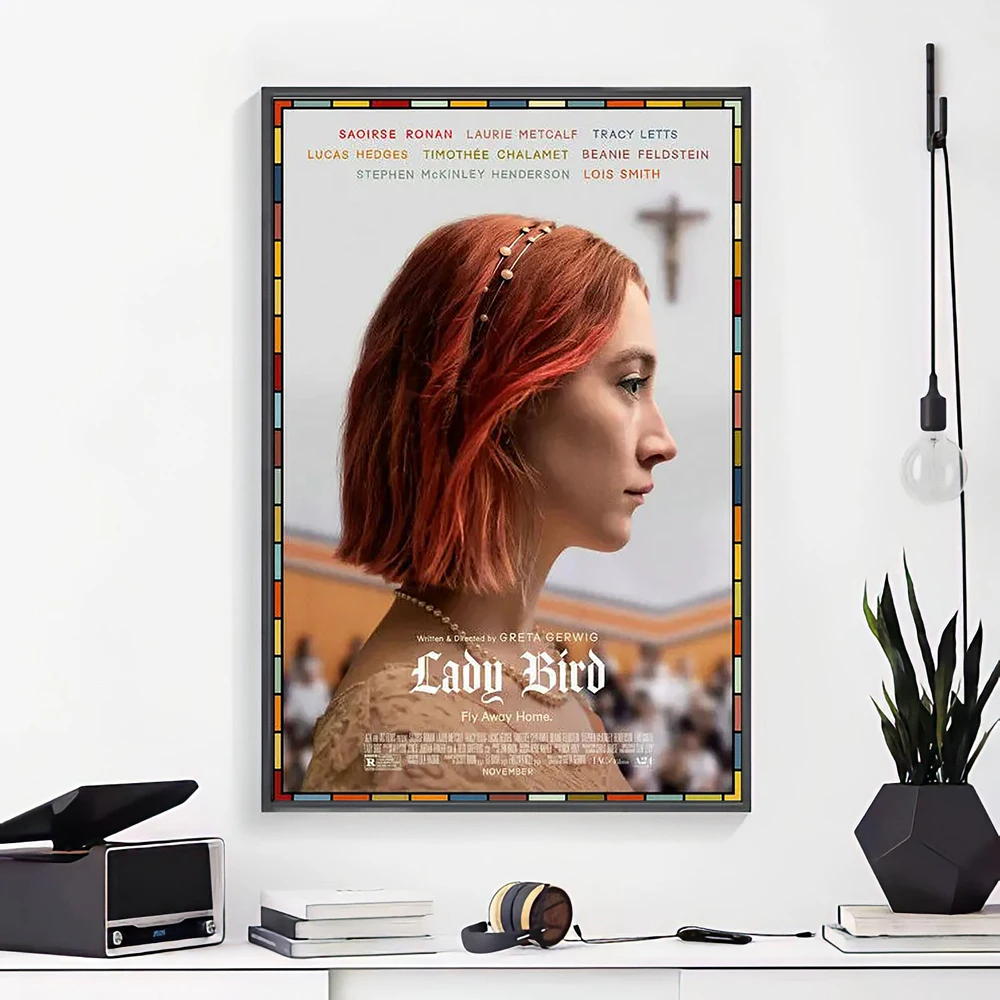 210 Саoirse Ronan, комедийный фильм «Леди-птица», фильм 2, шелковый художественный постер, настенное искусство, украшение для дома, подарок