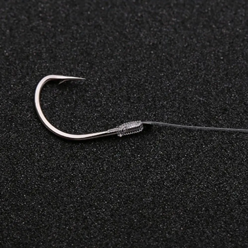 Tippet Line Fishing Line Hook Barbed Hooks High Carbon Steel String Fishing Hook 1#-8# Double Hook String Hooks Reservoir Pond