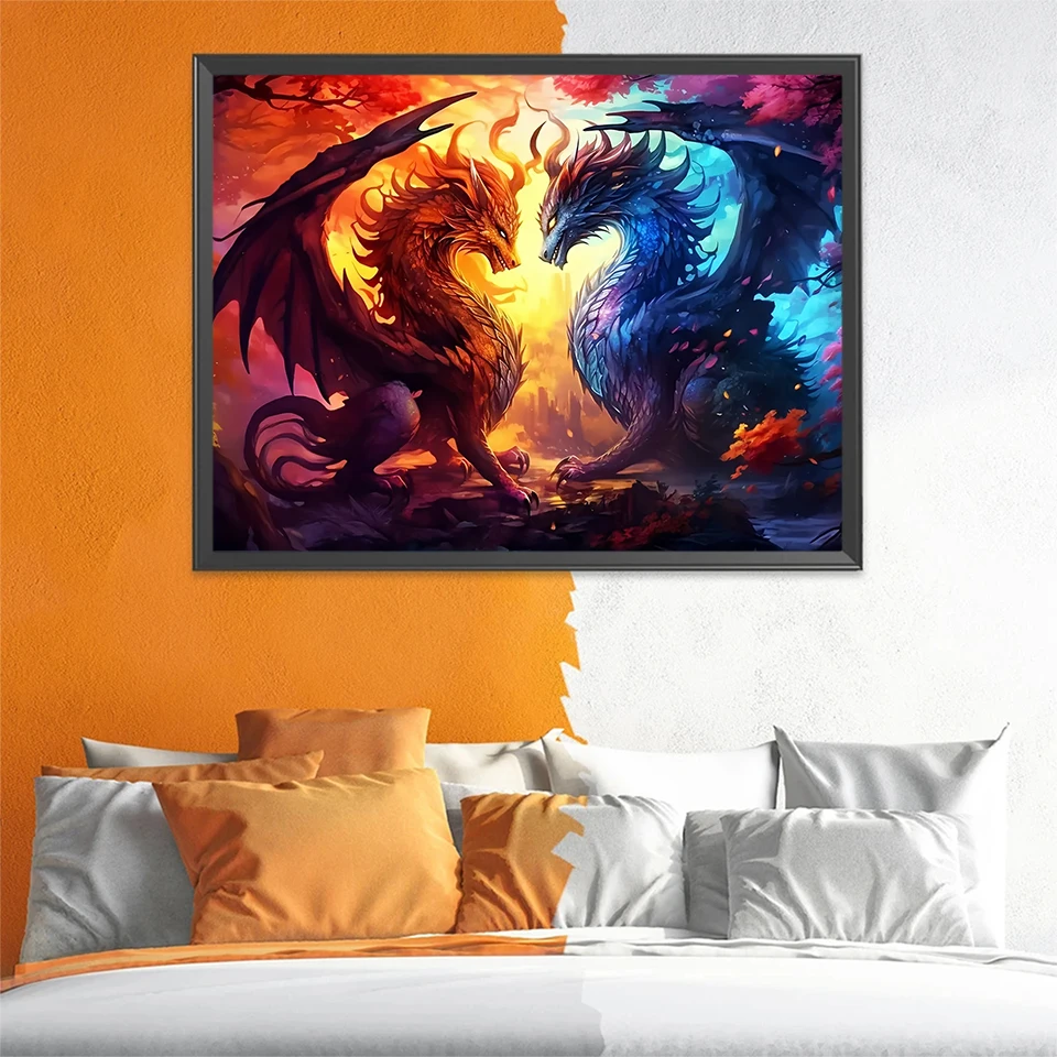 EverShine Full Drill Diamond Painting Animal Dragon DIY Hobby Mosaic Cartoon Cross Stitch Kit Embroidery Sale Home Decor Gift