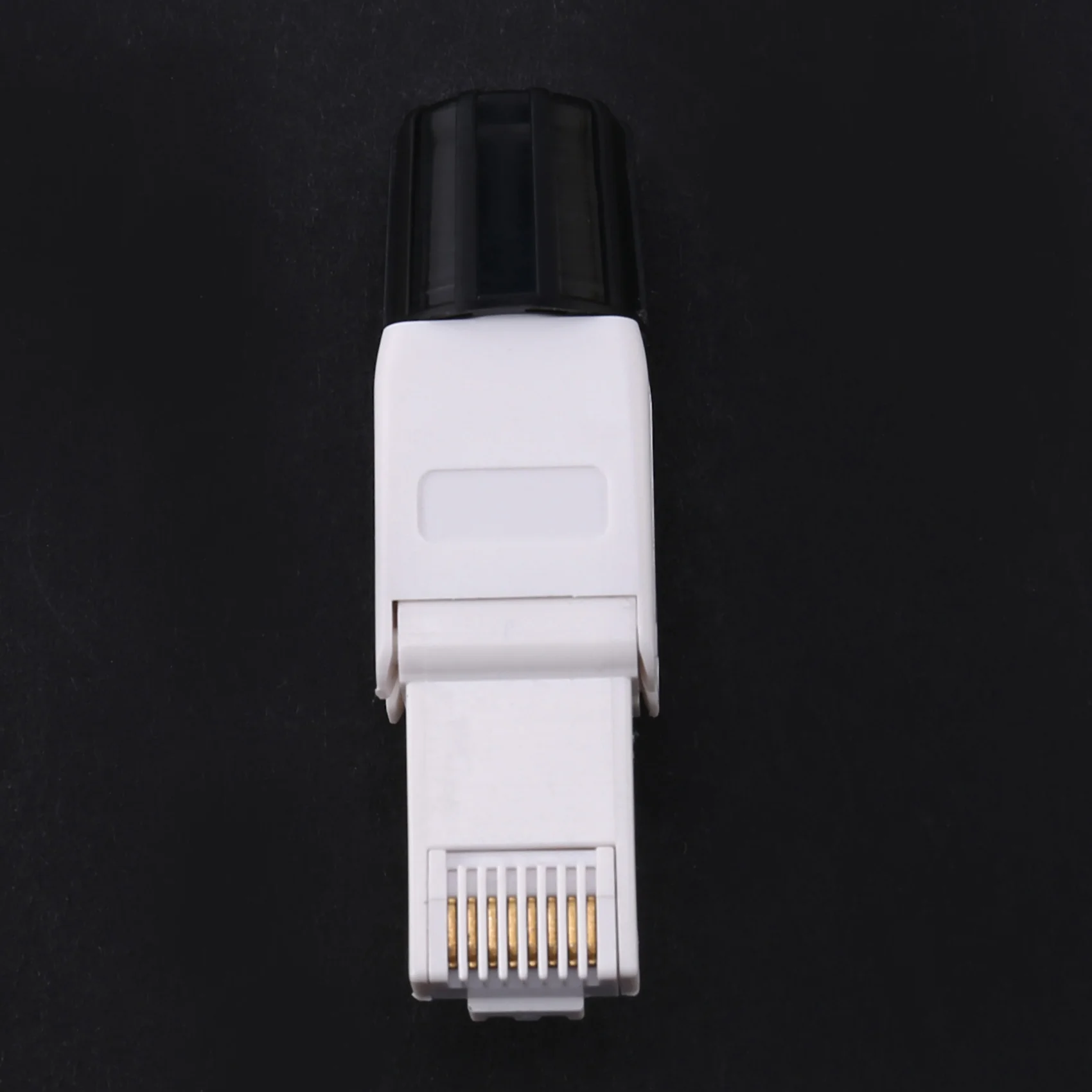 

AB08-Tool-Free Shielded RJ45 Network Cable Connector Ethernet Cable Plug Cat6a Connector UTP Unshielded Twisted