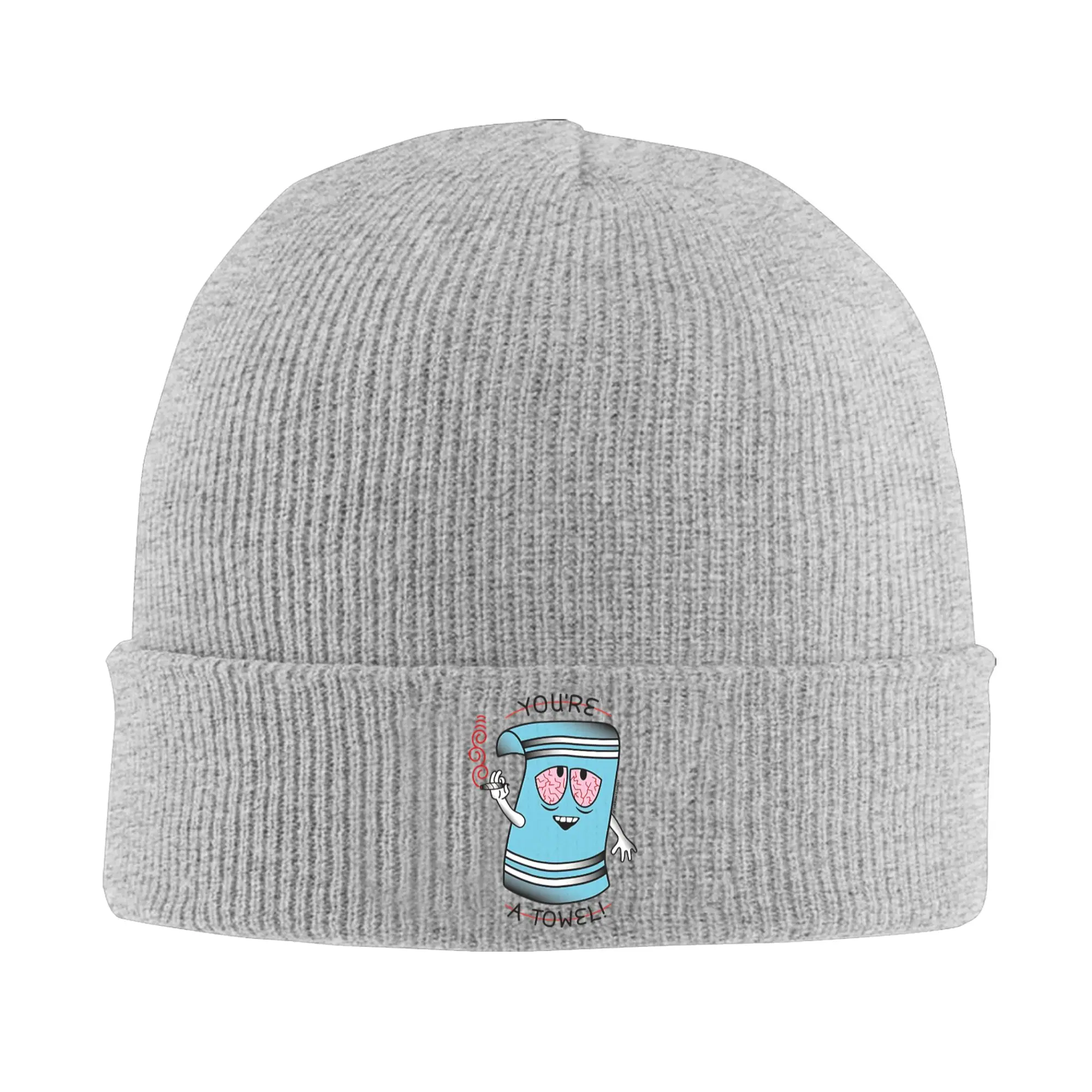 Souths Parks Youre a Towel Knitted Hat  Funny Caps Men Women Gym Beanie Hats Autumn Design Elastic Bonnet Hats