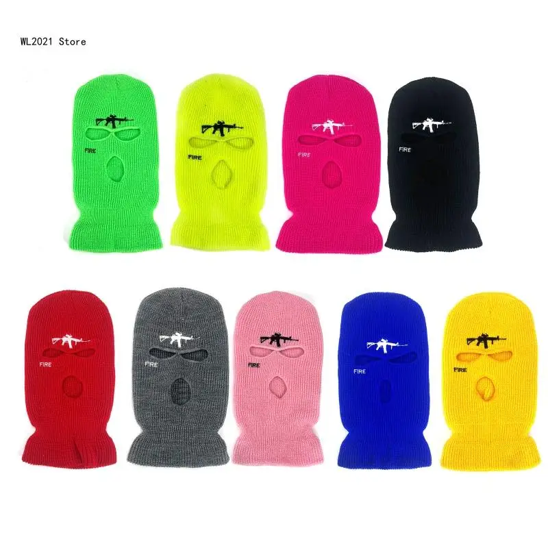 Cosplay Gangster Headgear Three-hole Windproof Mask Winter Warm Snowboard Hat Neck Guard Comfortable Motorcycle Masks