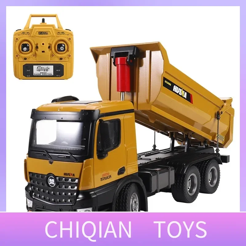 

Huina 582, модель самосвала из сплава, игрушечный автомобиль с дистанционным управлением для детей, реалистичная имитация, обучающая забавная игра для мальчиков