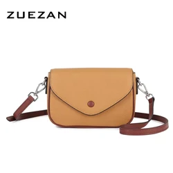 Women 100% Genuine Leather Crossbody Bag, Fashion Flap Shoulder Bag, Quality TOGO Leather, Cow's Skin Messenger Bag, A711