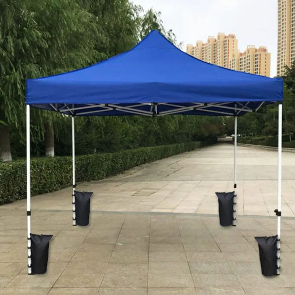 

1pc Windproof Sandbags Waterproof Oxford Cloth Foldable Weight Bags For Canopy Gazebo Tent Awning 15X40Cm Black