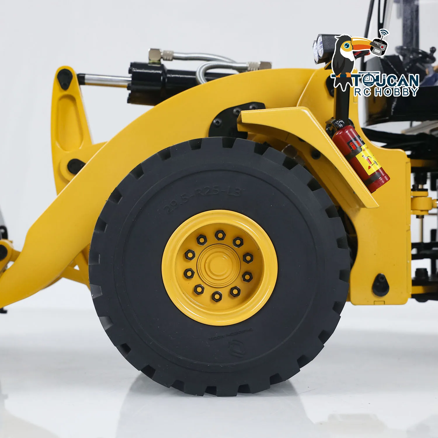 US Stock WA470 1/14 Metal RC Hydraulic Loader Model Remote Control Cars Trucks Construction Vehicles Lights Sound Adults Toys